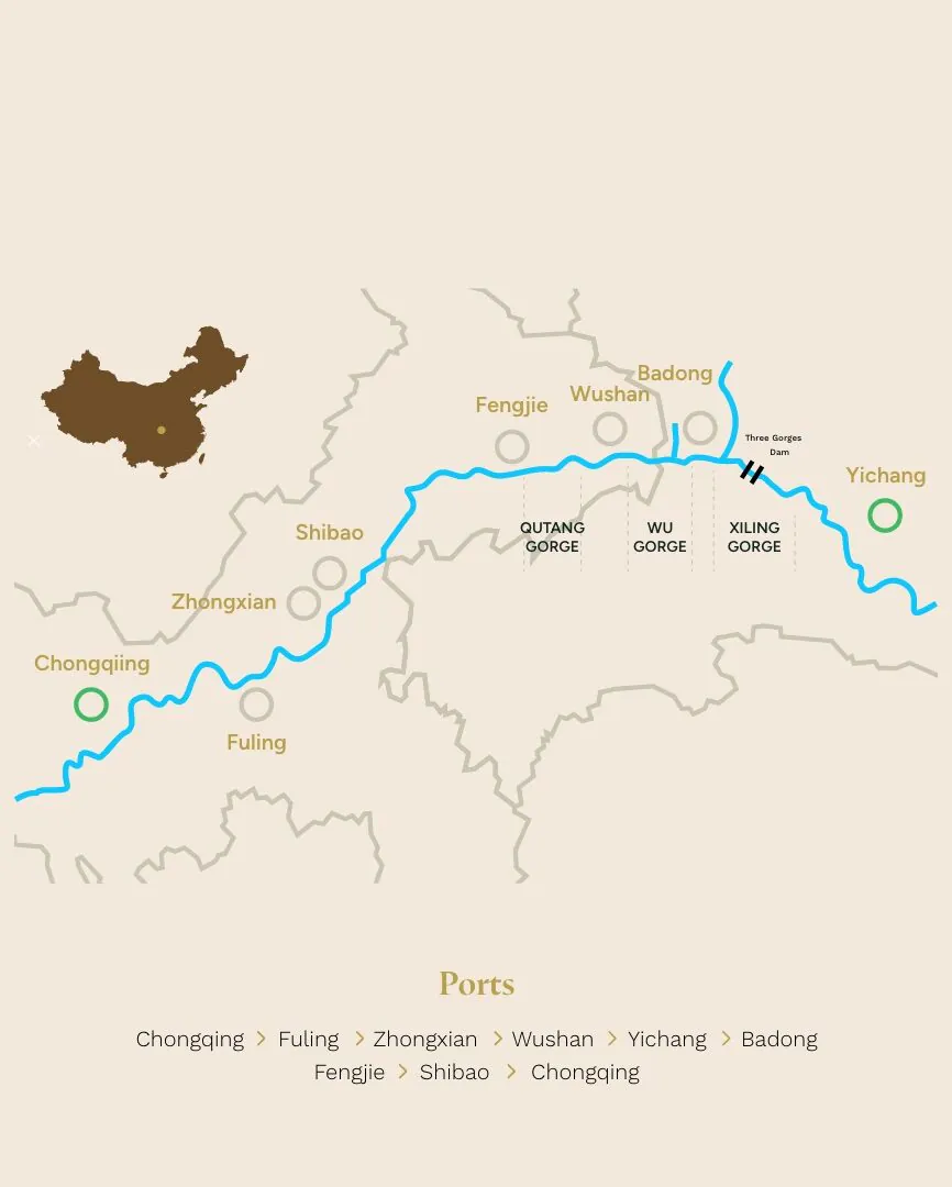 Chongqing - Yichang - Chongqing via Badong