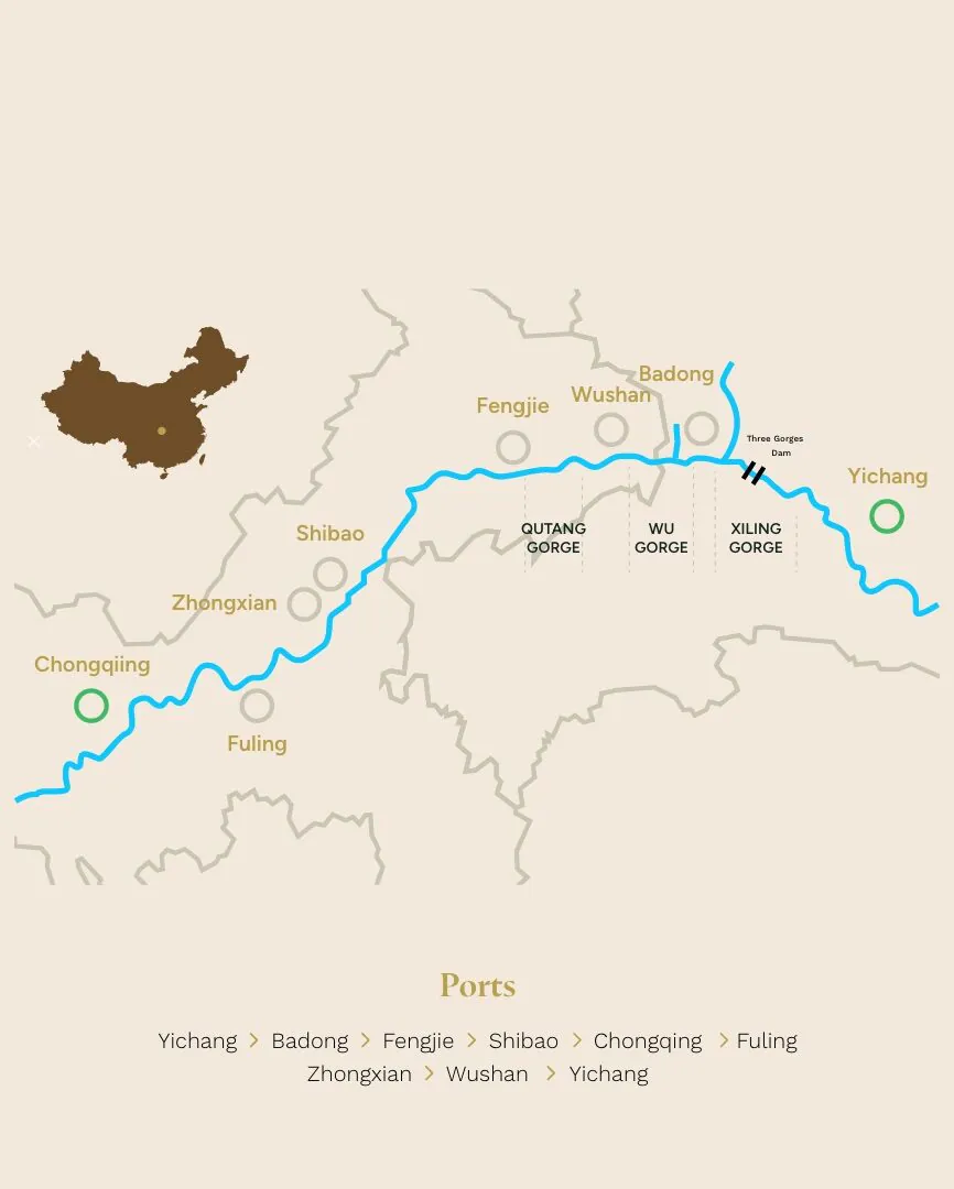 Yichang - Chongqing - Yichang via Badong